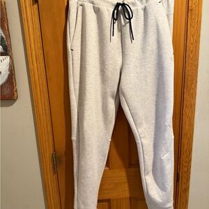 Russell Athletic Light Gray Joggers with Black Drawstring